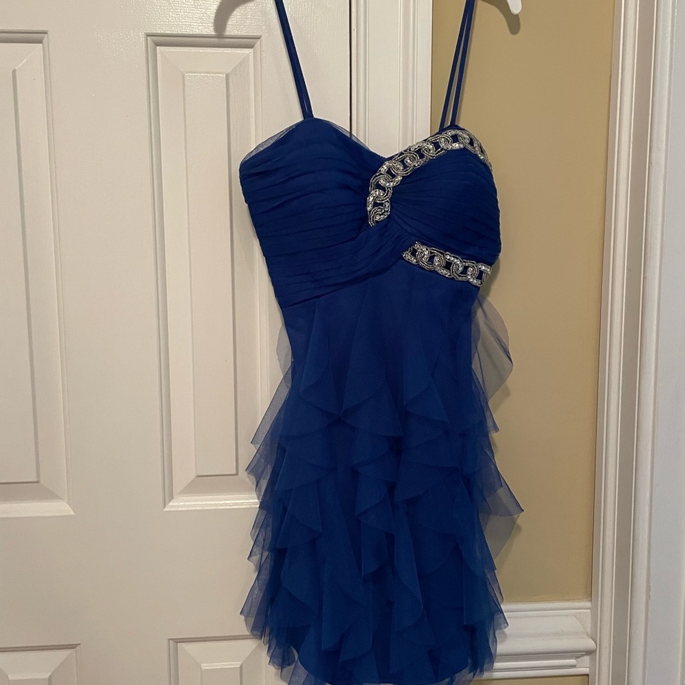 Blue homecoming dress
